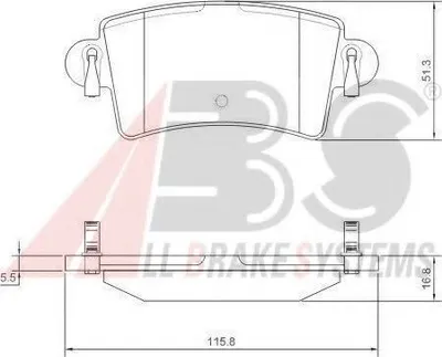 Produktbild von A.B.S. Bremsbeläge Satz für RENAULT MASTER II Kasten (FD) 37289 OE
