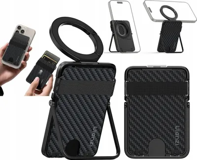 Image de Portefeuille magnétique MagSafe pour cartes 2 en 1 + support pour téléphone Ulanzi ML25