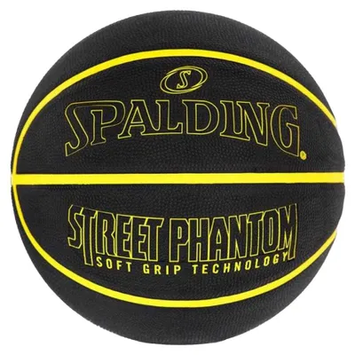 Produktbild von Spalding - "Street Phantom" Basketball PP8969 (7) (Schwarz/Gelb)