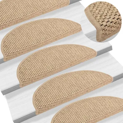 Obrázok produktu pre Samolepiace nášľapy na schody 15 ks 56x17x3 cm pieskové