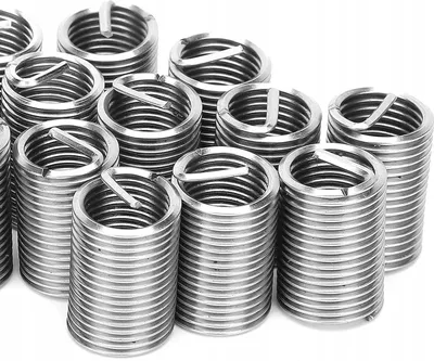 Immagine prodotto di LUXTOM | Inserti filettati autofilettanti, M10x1,5, 20 pezzi, inserto per riparazione filetti Helicoil, set di filetti interni, riparazione filetti, acciaio inox