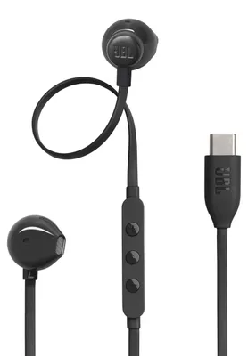 Productafbeelding van JBL Tune 305C, Kabel, 20 - 40000 Hz, Gesprekken/muziek, 15,3 g, Koptelefoon met microfoon, Zwart