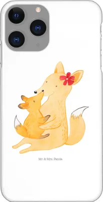Produktbild von Mr. & Mrs. Panda Iphone 11 Pro Handyhülle Fuchs Mama - Weiß - Geschenk, Tochter, Premium Kunststoff, Muttertag, Schoß, Mutter, Mami, Handy Case