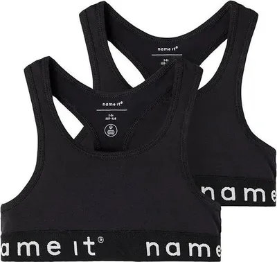 Produktbild von Name It T-shirt 2 Einheiten Schwarz 9-10 Years Mädchen Schwarz 9-10 Years