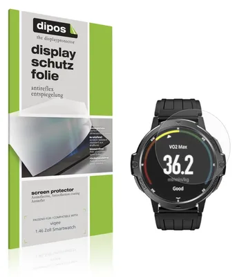 Immagine prodotto di 6x Pellicola Protettiva per viqee 1.46 Zoll Smartwatch Protezione Schermo Antiriflesso dipos