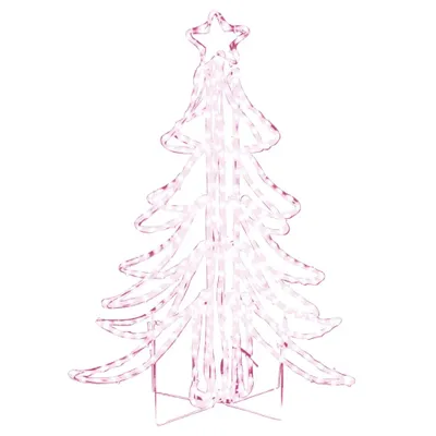 Zdjęcie produktu dla vidaXL Składana choinka LED ciepła biel 87x87x93 cm