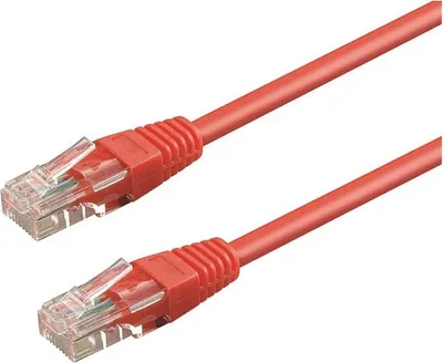 Immagine prodotto di WP WPC-PAT-6U005R cavo di rete Rosso 0,5 m Cat6 U/UTP (UTP)