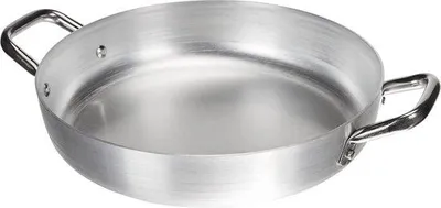 Produktbild von Famanu Aluminium Pfanne mit 2 Griffen - Edelstahl - 28 cm