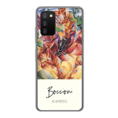 Produktbild von MuchoWow® Handyhülle Schutzhülle Hülle für Samsung Galaxy A03s Kunst - Umberto Boccioni - Elasticità Silikon Softcase Handy Hülle - Schutz
