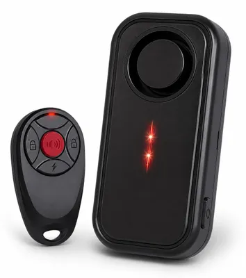 Produktbild von Alarmanlage Fahrrad & Motorrad, 113dB Vibrationsalarm mit LED Licht und Fernbedienung, IP66 wasserdichter Diebstahlschutz für Fahrzeuge