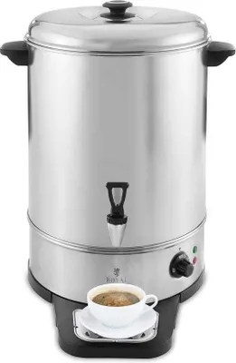 Imagen del producto de Dispensador de vino caliente y otras bebidas calientes de 30 litros, 2500W, acero inoxidable. Ideal para restaurantes y eventos