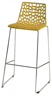 Image de Grand Soleil Tabouret de bar de cuisine 74 cm design Spider Slitta - Jaune