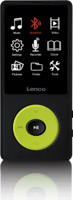 Produktbild von Lenco Xemio-860GN - MP3/MP4-Spieler mit Bluetooth® und 8 GB internem Speicher - Grün