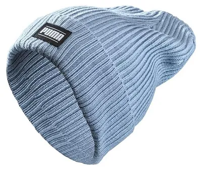 Produktbild von Puma Uni Ribbed Classic Cuff Beanie - 024038, Farbe:Hellblau, Accessoires:Onesize