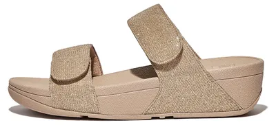 Produktbild von FitFlop Lulu Adjustable Shimmerlux Slides BEIGE 42