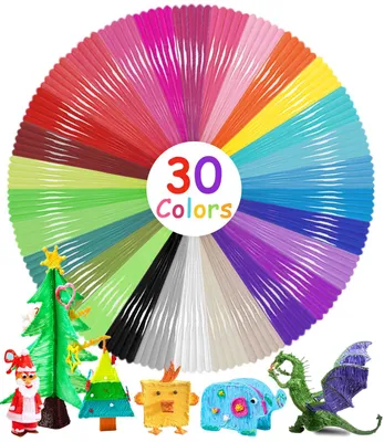 3D-Pen Filament PLA 1,75 mm, 30 Farben, 150 m, Nachfüllpackung
