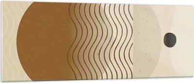 Produktbild von Bilder auf glas - Einteilig - Abstraktion Geometrie Minimalismus - 140x50cm - Glasbilder - Wandbilder - Bilder - Wanddekoration aus Glas - Glas Bilder - Wandbild auf Glas - GAB140x50-5043