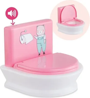 Obrázok produktu pre Corolle Interaktívna toaleta pre bábiku, 30 cm a 36 cm, so zvukovými efektmi, vrátane batérií