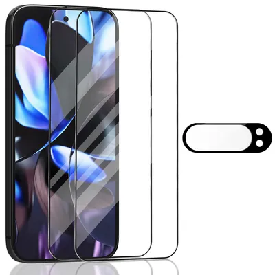 Obrázok produktu pre 2-balenie Google Pixerl 9 Pro Ochranné sklo na displej & 1-balenie ochrana objektívu - Tvrdené sklo 9H - Super kvalita 3D