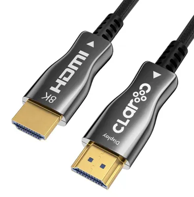 Imagen del producto de Cable HDMI 2.1 óptico Claroc PRO-HDMI-21-5M, 5 metros, compatible con 8K a 60 Hz y 4K a 120 Hz