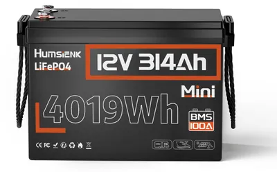 Productafbeelding van Li-ion Accu - Lithium Accu - Powerbank - Thuisaccu - Camperaccu - 12V 314Ah - Lithium IJzerfosfaat