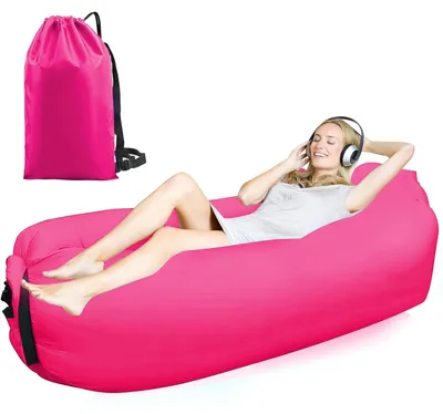 Image de Chaise gonflable et transat gonflable pour camping, usage extérieur