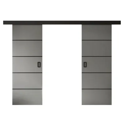Productafbeelding van WAYATT PLUS DUO schuifdeur met handgreep, grafietkleur, breedte 172 cm
