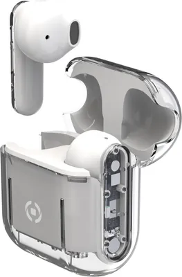 Image de Celly SHEER Casque True Wireless Stereo (TWS) Ecouteurs Appels/Musique Transparent, Blanc
