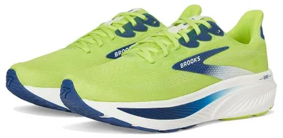 Image de Chaussure de course BROOKS GHOST 17, couleur vert citron/bleu marine/blanc, taille 49,5