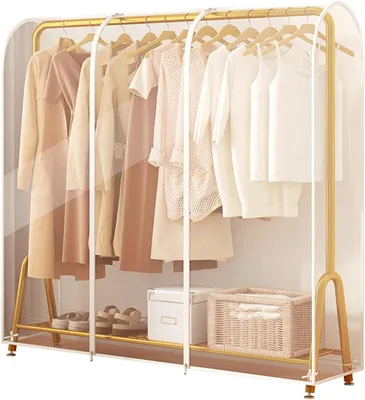 Imagen del producto de Funda transparente para ropa, de material PEVA, de 110x50x150 cm, para armario
