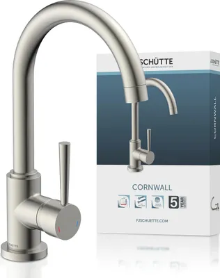 Produktbild von SCHÜTTE Küchenarmatur CORNWALL, Wasserhahn Küche mit schwenkbarem Auslauf, Edelstahloptik