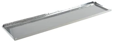Produktbild von Rechteckiges Tablett mit gehämmerter Oberfläche in Spiegeloptik, 50 x 11,5 x 1,25 cm