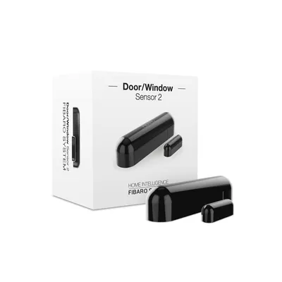 Zdjęcie produktu dla Fibaro FGDW-002-3 ZW5, Bezprzewodowy, Z-Wave, Czarny, 2,49 cm, 8 mm, 70,8 mm