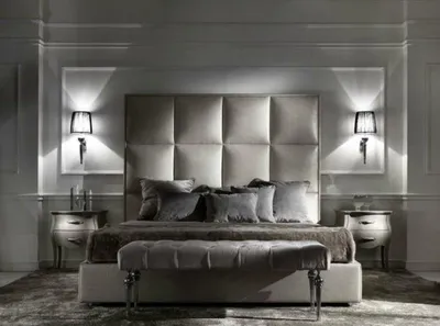 Produktbild von Doppelbett Betten Textil Designer Ehe Modernes Bett Schlafzimmer Polster Textil