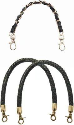 Imagen del producto de Correas para bolso con cadena, 2 unidades, 30 cm, material de poliuretano, para proyectos de bricolaje de bolsos