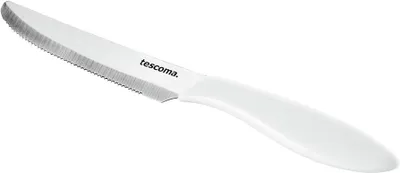 Zdjęcie produktu dla Tescoma 863054.11, Nóż stołowy, Konstrukcja jednoczęściowa, 12 cm, Stal nierdzewna, Stal nierdzewna, Biały
