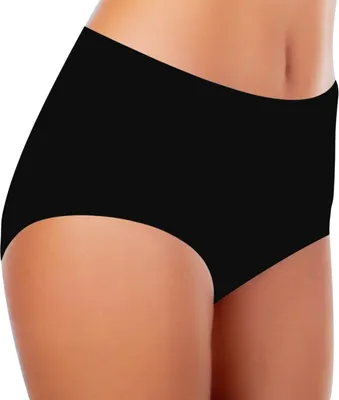 Produktbild von TEXEMP 6er Pack Damen Slips Baumwolle Slip Schlüpfer Höschen Unterhosen | B131 - Schwarz - 56/58 - 6 Stück