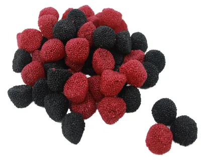 Image de Bolitos gélifiés à la mûre et à la framboise avec nonpareilles 175g