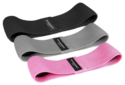 Immagine prodotto di Wozinsky Set di mini bande di resistenza in tessuto 3X per yoga fitness crossfit (Wfb-01)