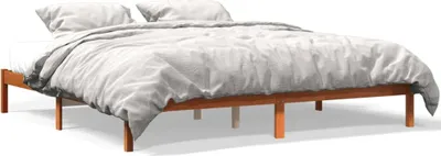 Obrázek produktu pro vidaXL Postel z masivu bez matrace vosk hnědá 180x200 borovice
