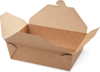 Produktbild von 50 Braune Faltboxen Asiaboxen 220x160x65 mm 2100ml Foodboxen Pommesboxen