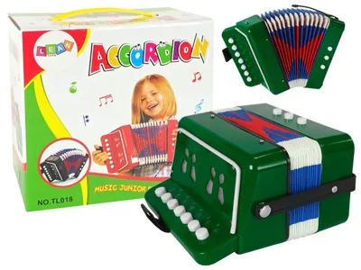 Productafbeelding van Accordeoninstrument voor een jonge muzikant groen