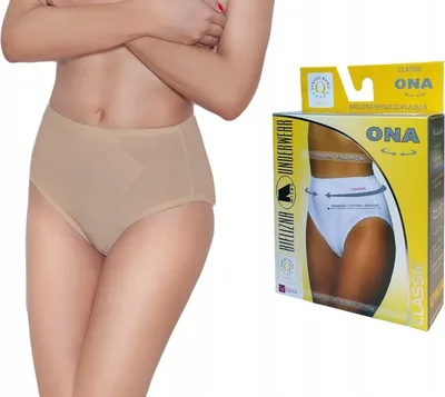 Produktbild von MITEX ONA Damen unterwasche Hohe Taille Shapewear Bauchweg Slip Bodyforming Miederslip BEIGE S
