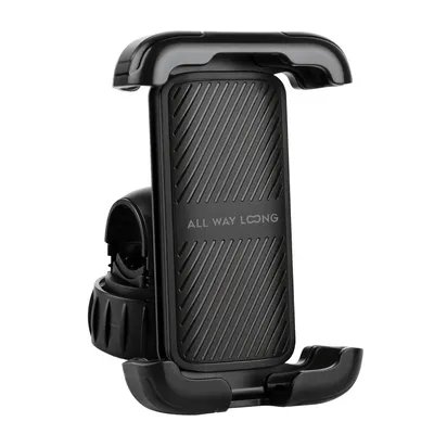 Produktbild von Fahrrad Handyhalterung mit Quick Release – Stoßfest & 360° drehbar – Smartphonehalter für Fahrrad, Roller & Motorrad – Universal – Schwarz