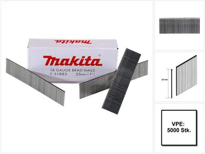 Zdjęcie produktu dla Makita gwóźdź do wbijania 1,2x25mm F-31883 5000 szt.