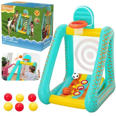 Produktbild von Bestway® 3-in-1 Wurfspiel Volltreffer 127 x 109 x 178 cm