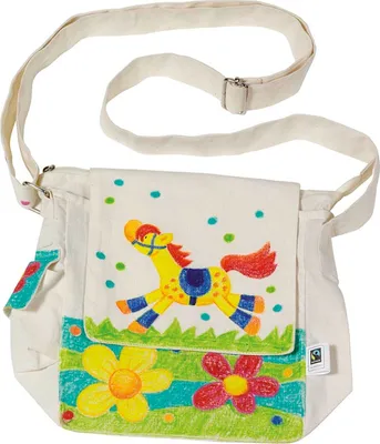 Zdjęcie produktu dla Goki Shoulder bag, Fair Trade, Torba na ramię, Shoulder bag, Dziecko, Biały, 340 mm, 180 mm