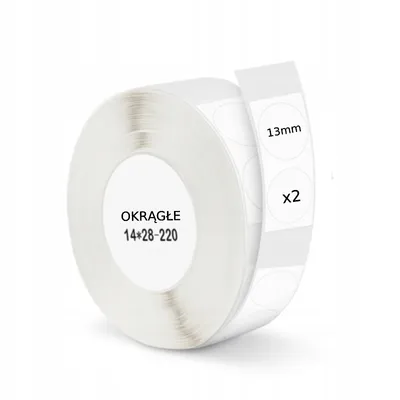 Zdjęcie produktu dla .NIIMBOT Etykiety Naklejki 13mm 440szt OKRĄGŁE
