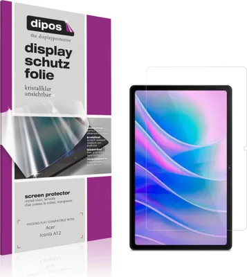 Produktbild von 2x Schutzfolie für Acer Iconia A12 klar Displayschutzfolie Folie Display Schutz dipos