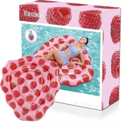 Produktbild von Bestway 43396, Pink, Rot, Schwimmende Matratze, Abbildung, PVC, Junge/Mädchen, Raspberry printing